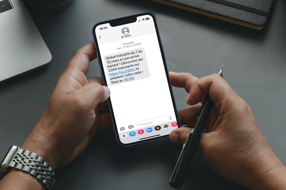 SMS marketing d'invitation à un évenement